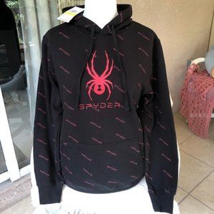 Spyder Men’s Allover Print Fleece Hoodie  Medium  NWT